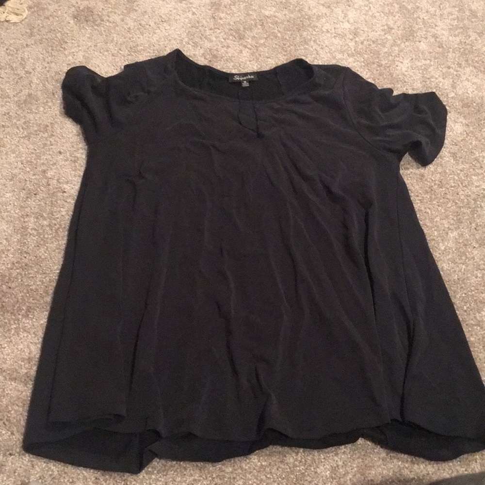 Black babydoll tee